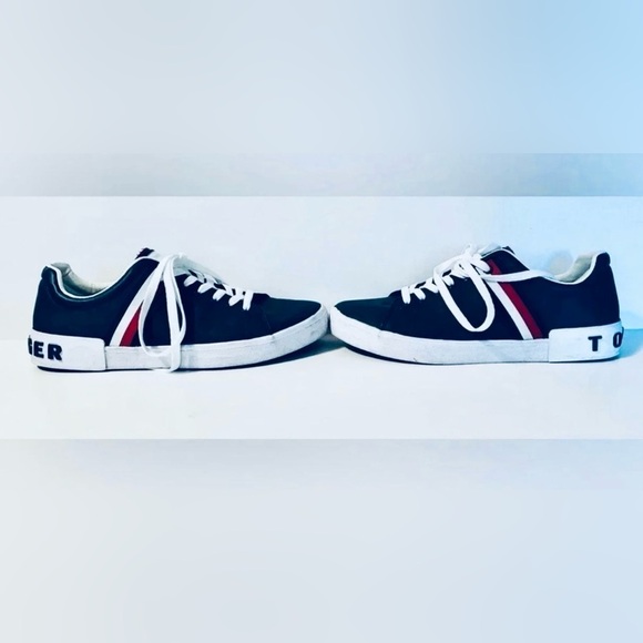 Tommy Hilfiger Other - Tommy Hilfiger Ramus Sneakers, Men’s Size 11.5 in Navy Blue, Red, and White.
